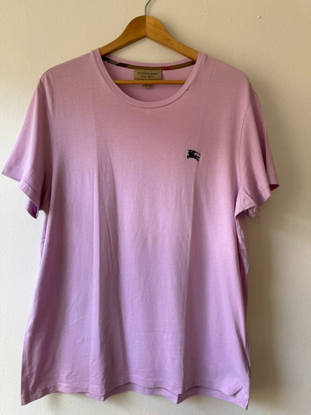 Burberry Pink / Purple Logo T-Shirt XL